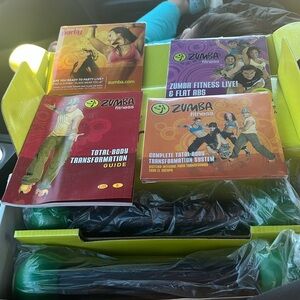 Zumba Fitness Toning Sticks maracas, guide and 3 DVDs